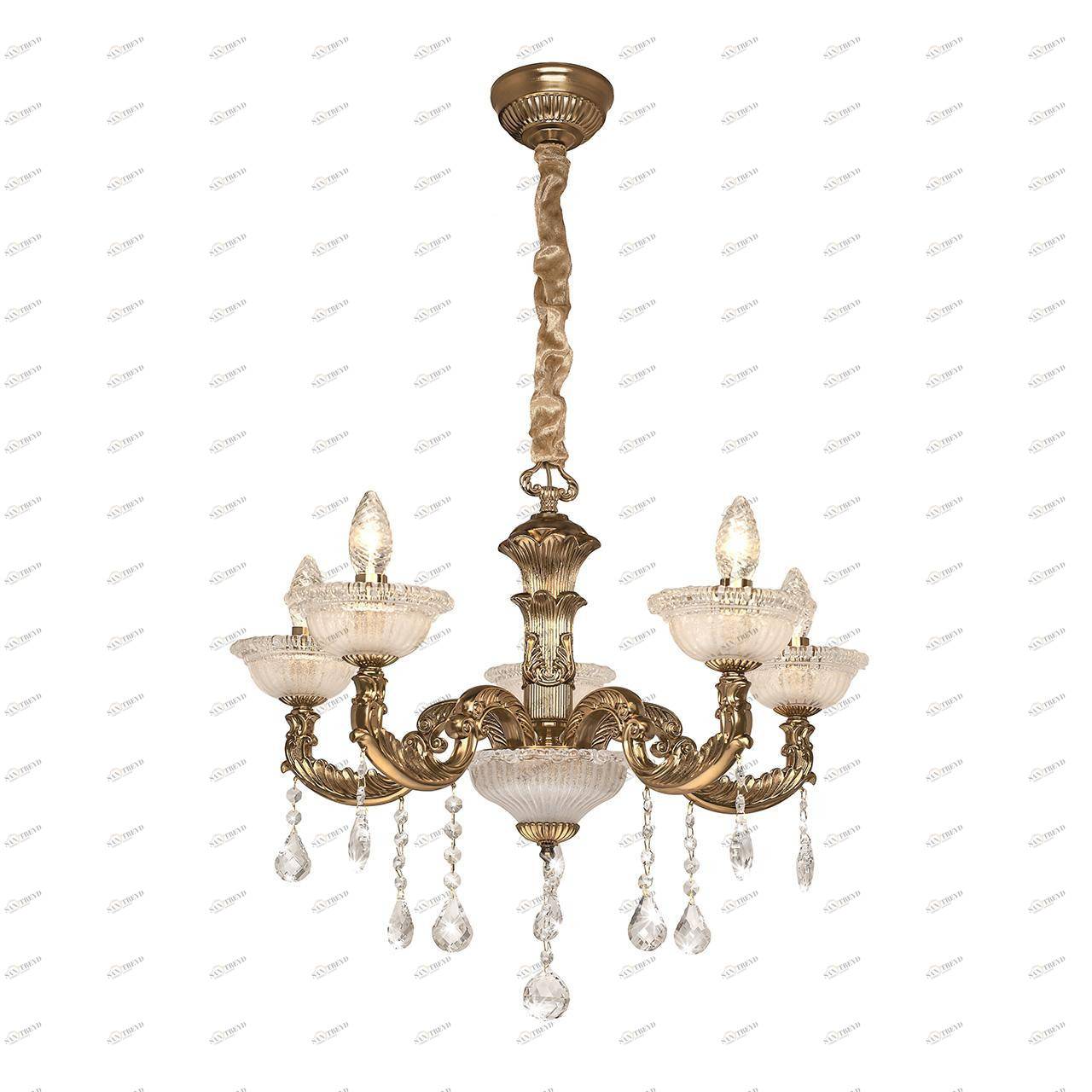 Подвесная люстра Silver Light Demetra 729.53.5 SILVER LIGHT ДИЗАЙНЕРСКИЕ, DEMETRA 186178 Золотой 