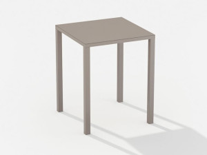 Высокий квадратный алюминиевый стол