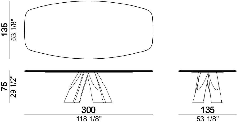 Arketipo Прямоугольный стол из мдф и металла sun-id-1459532 - Вид №3