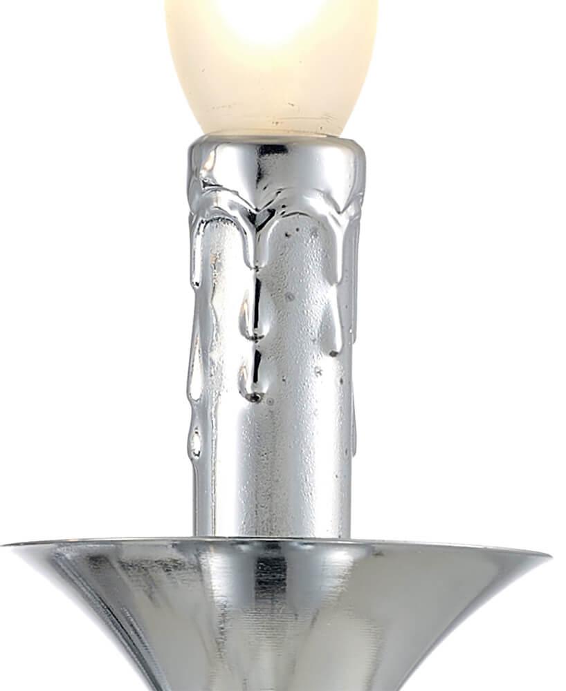 Бра настенное серебристое хром Seven Fires "Констанция" 77307.02.03.02 SEVEN FIRES СВЕЧА 00-3931572 Хром  - Вид №3