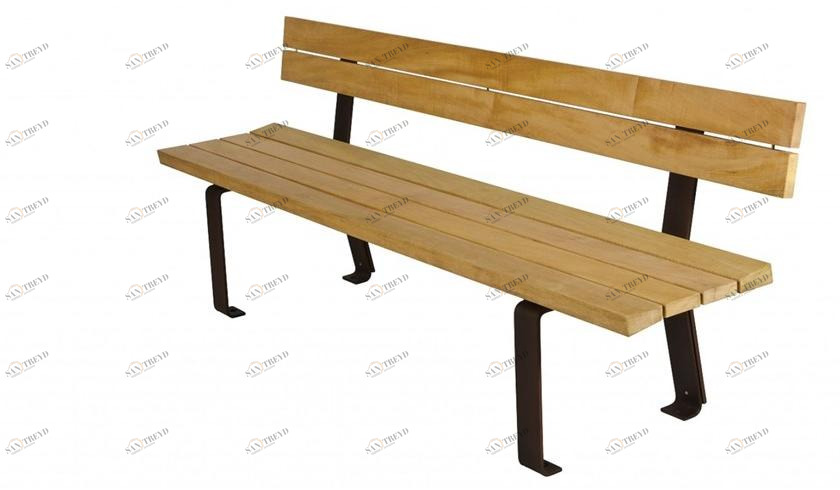 Euroform W Деревянная скамейка со спинкой  1405, 1407 