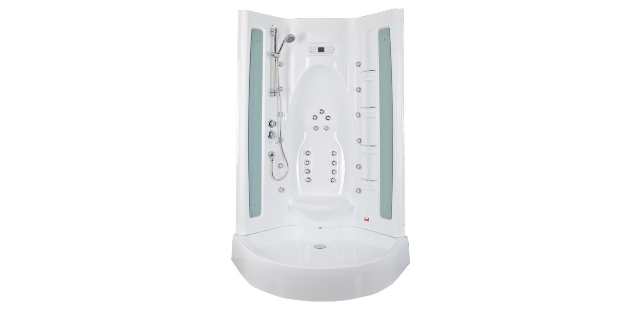 Душевая кабина Aquanet Taiti 110x110 с паром и г/м, прозрачное стекло 172282 - Вид №1