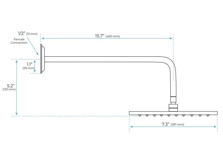Термостатический набор для душа с гибким блоком питания Fontana Showers питьевой фонтанчик ARCH-00147998 - Вид №6
