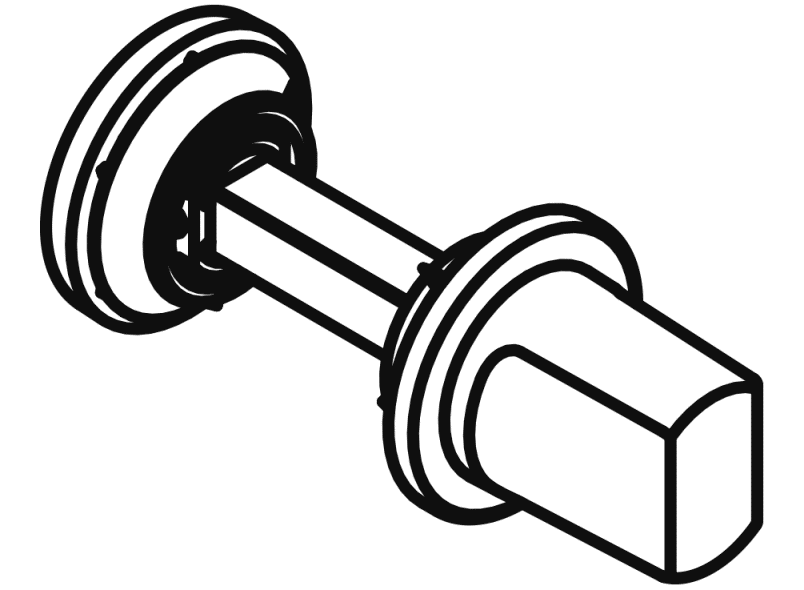 306XAMNR туалетная розетка HEWI System 111 | Polyamid  - Вид №3