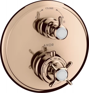 16820300 Термостат скрытого монтажа с поперечной ручкой и запорно-переключающим вентилем AXOR MONTREUX
