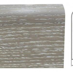 Плинтус Ashton Рейкьявик Шпонированный Дуб (Рельефная) 2400х83 мм.