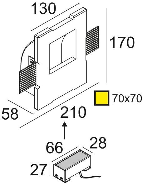 Delta Light Встраиваемый настенный светильник Gyn sun-id-1505038 - Вид №5
