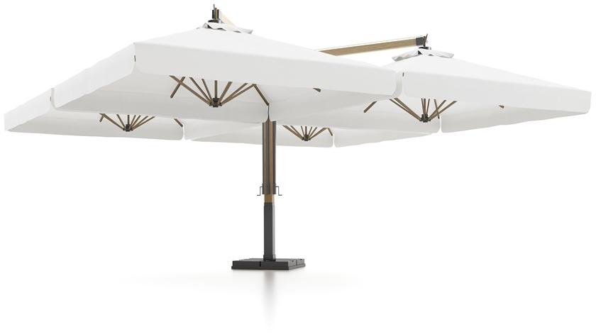 Atmosphera Многоразовый регулируемый зонт из ироко и акриловой ткани Ombrelloni Omb.ga. - Вид №1