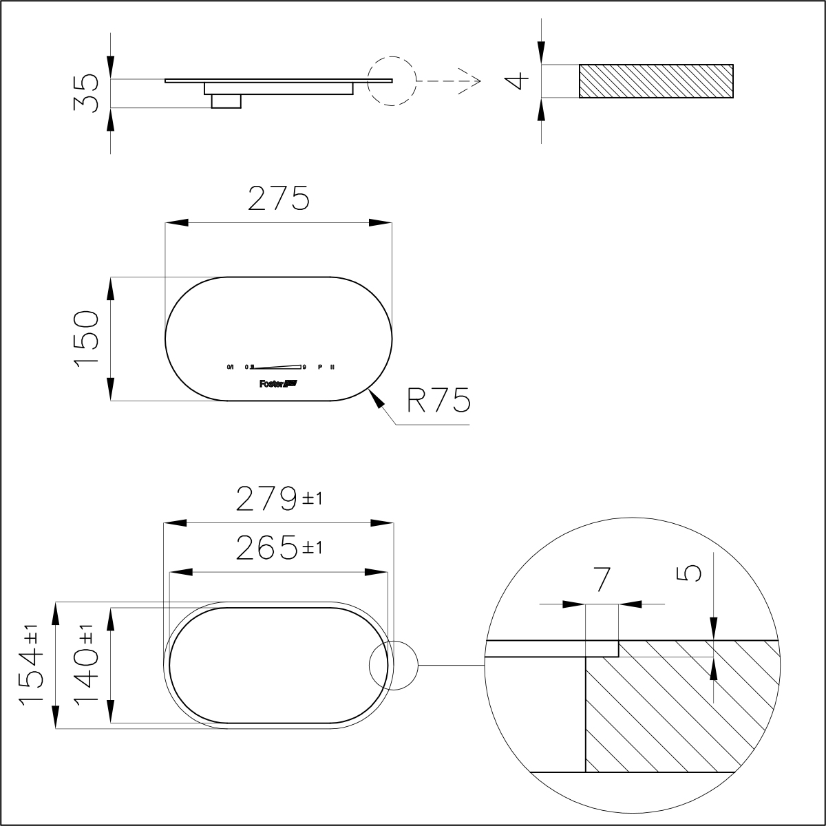 7368045 Варочная панель Touch Control Modular Induction 7368 045 Fosterspa  - Вид №1