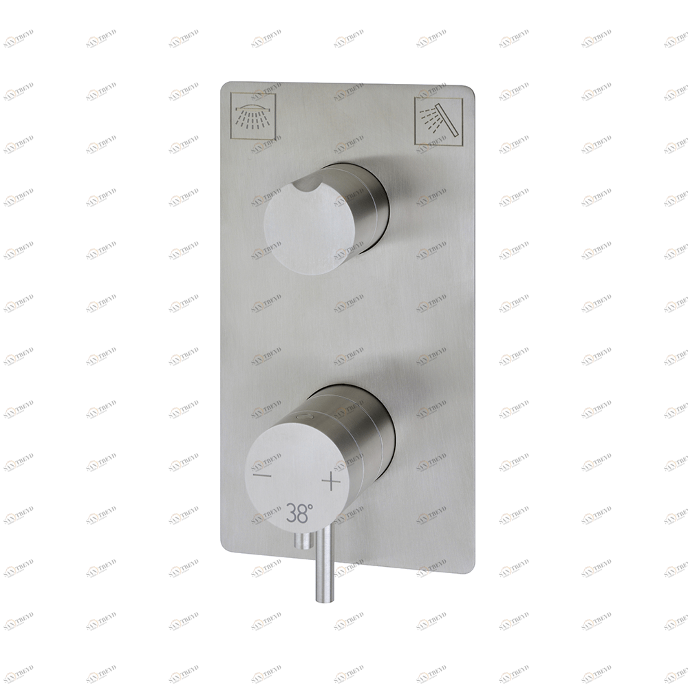 Термостат для душа встроенный 2 потока Cisal XI008104