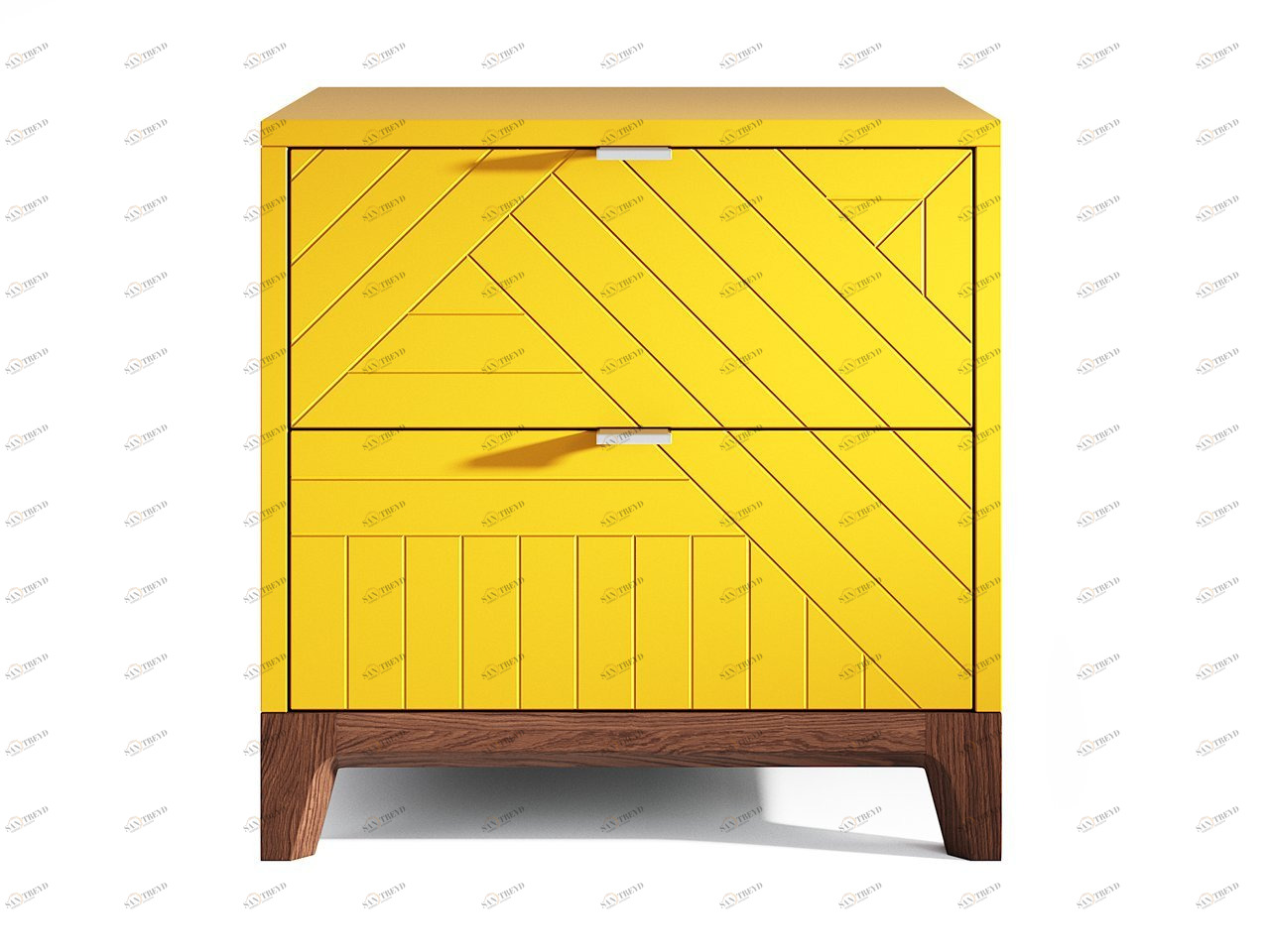 Тумбочка прикроватная шафрановая Case THE IDEA  210304 Желтый 