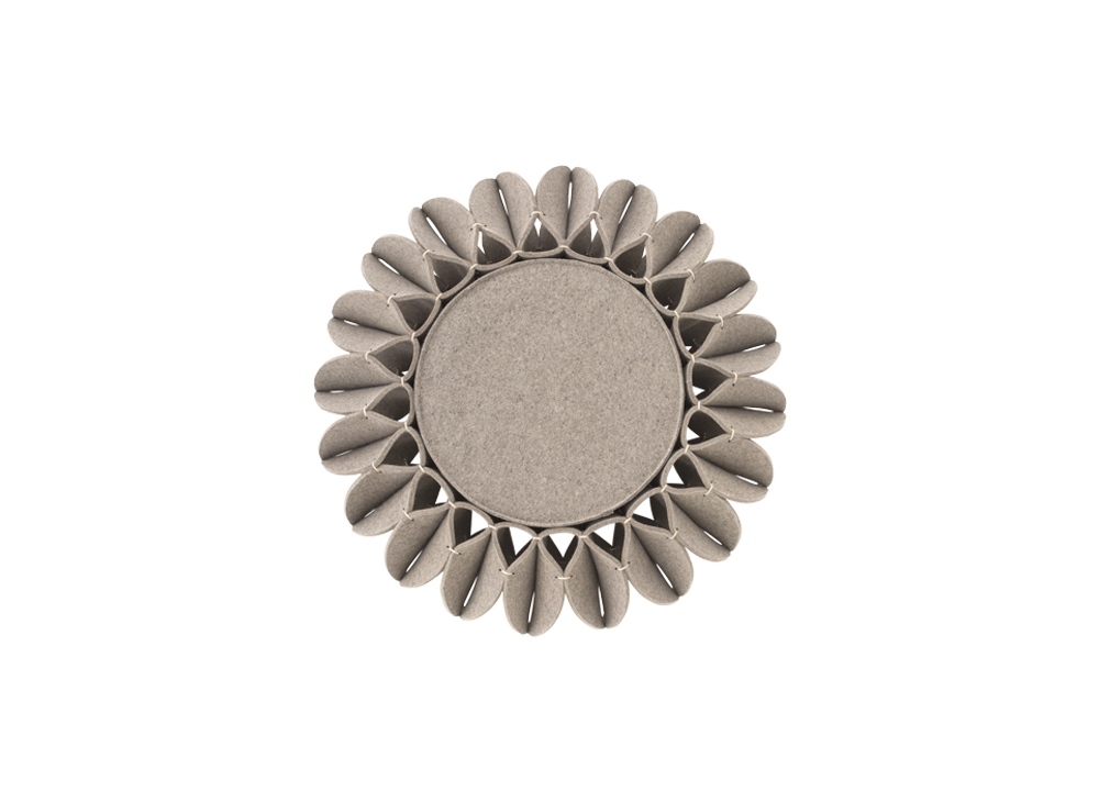 100580 Пуф низкий Grey GAN Ruff Pouf - Вид №3