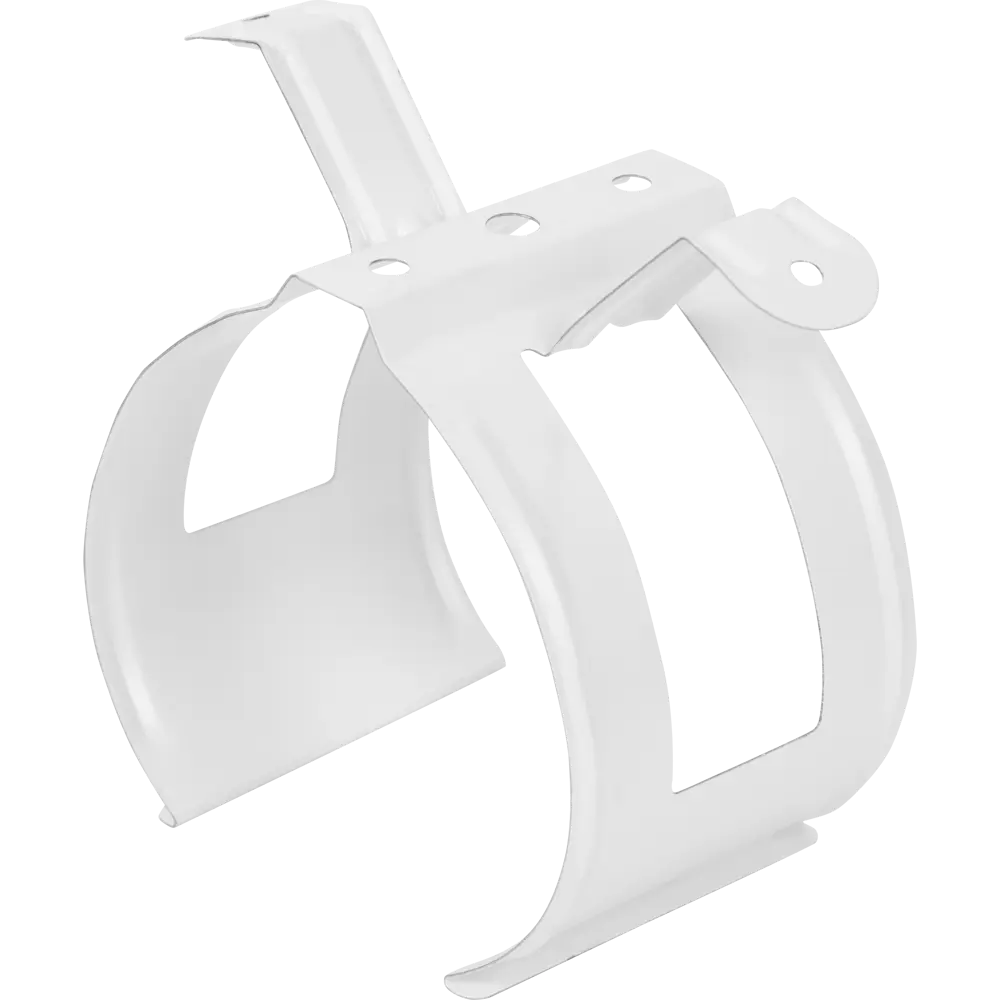 10011184 Хомут для водосточной трубы цвет белый STLM-1018354 ИНТЕРПРОФИЛЬ 