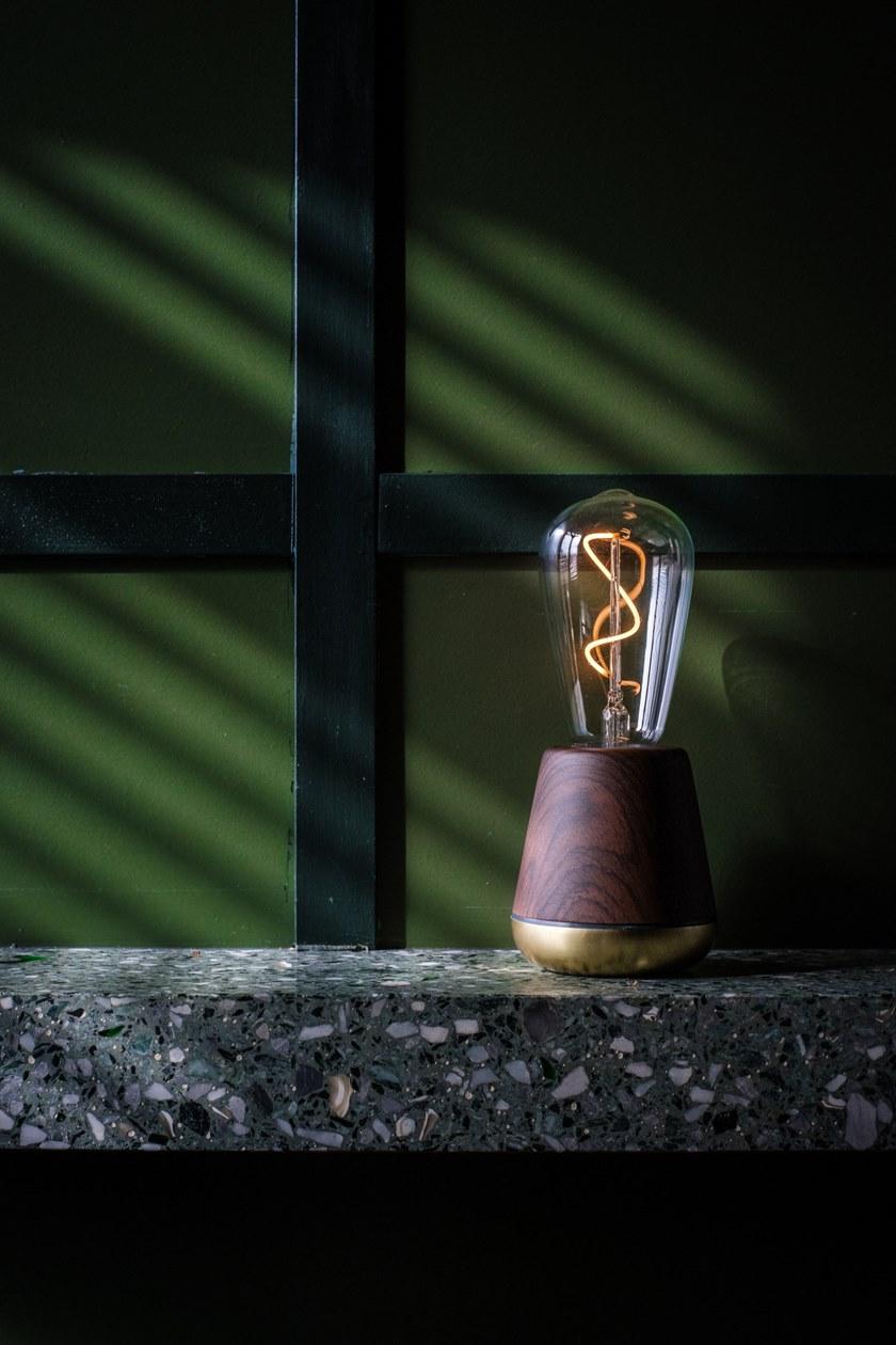 Humble Настольная светодиодная лампа под орех без проводов sun-id-1507966 - Вид №3