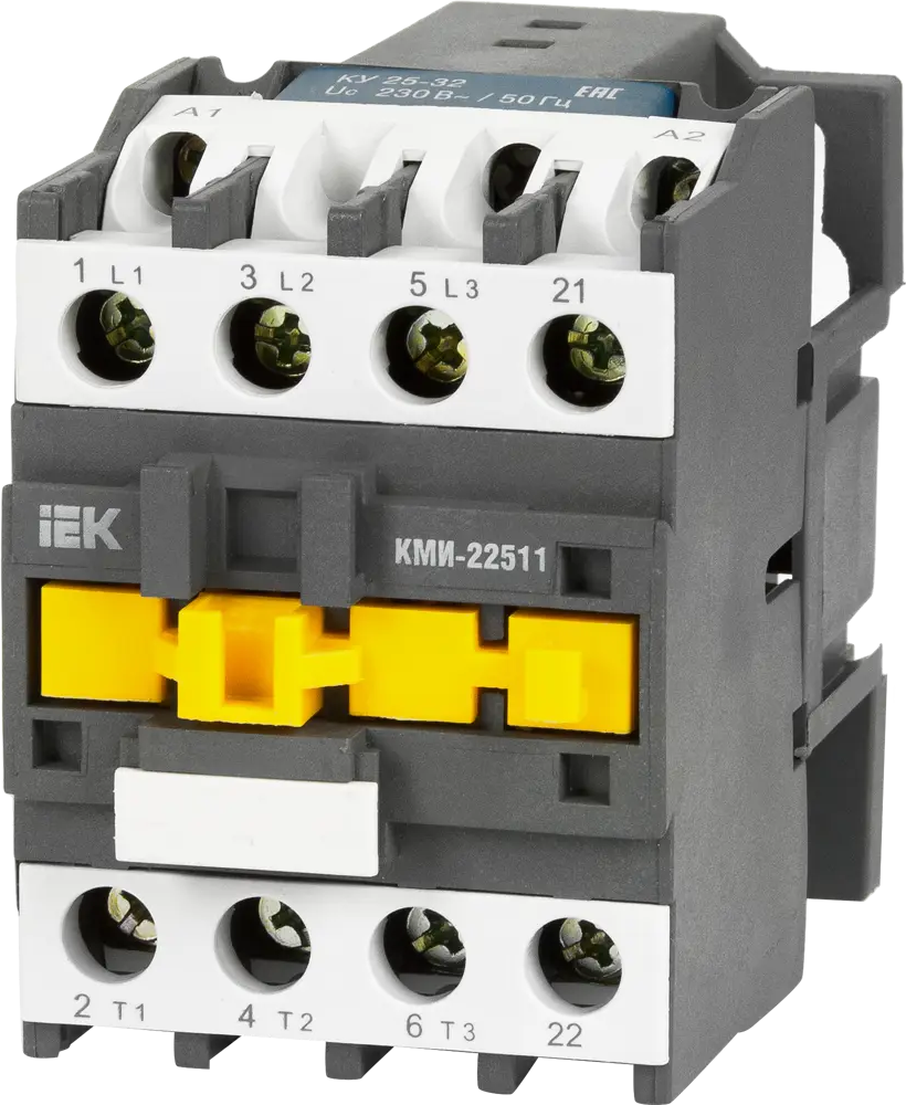 Контактор IEK КМИ-22511 для управления электродвигателями 12461939