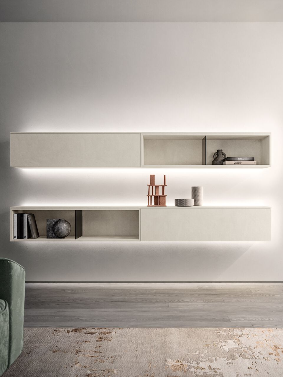 Деревянная секционная оборудованная стена Santalucia Mobili MENSOLA CENTO ARCH-00123286 - Вид №5