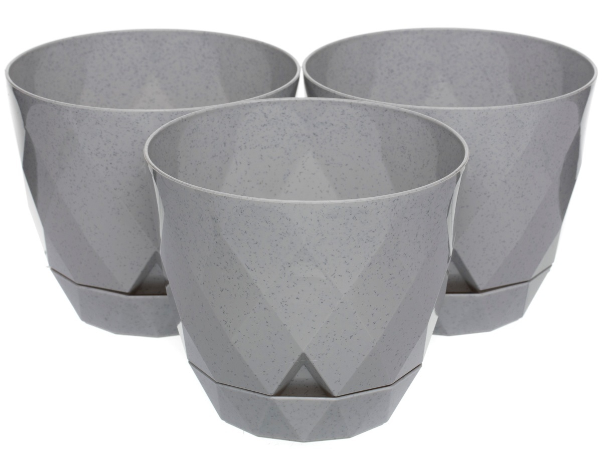 Горшок для цветов Rico 0.65L Grey NAVAKO 16017 - Вид №3