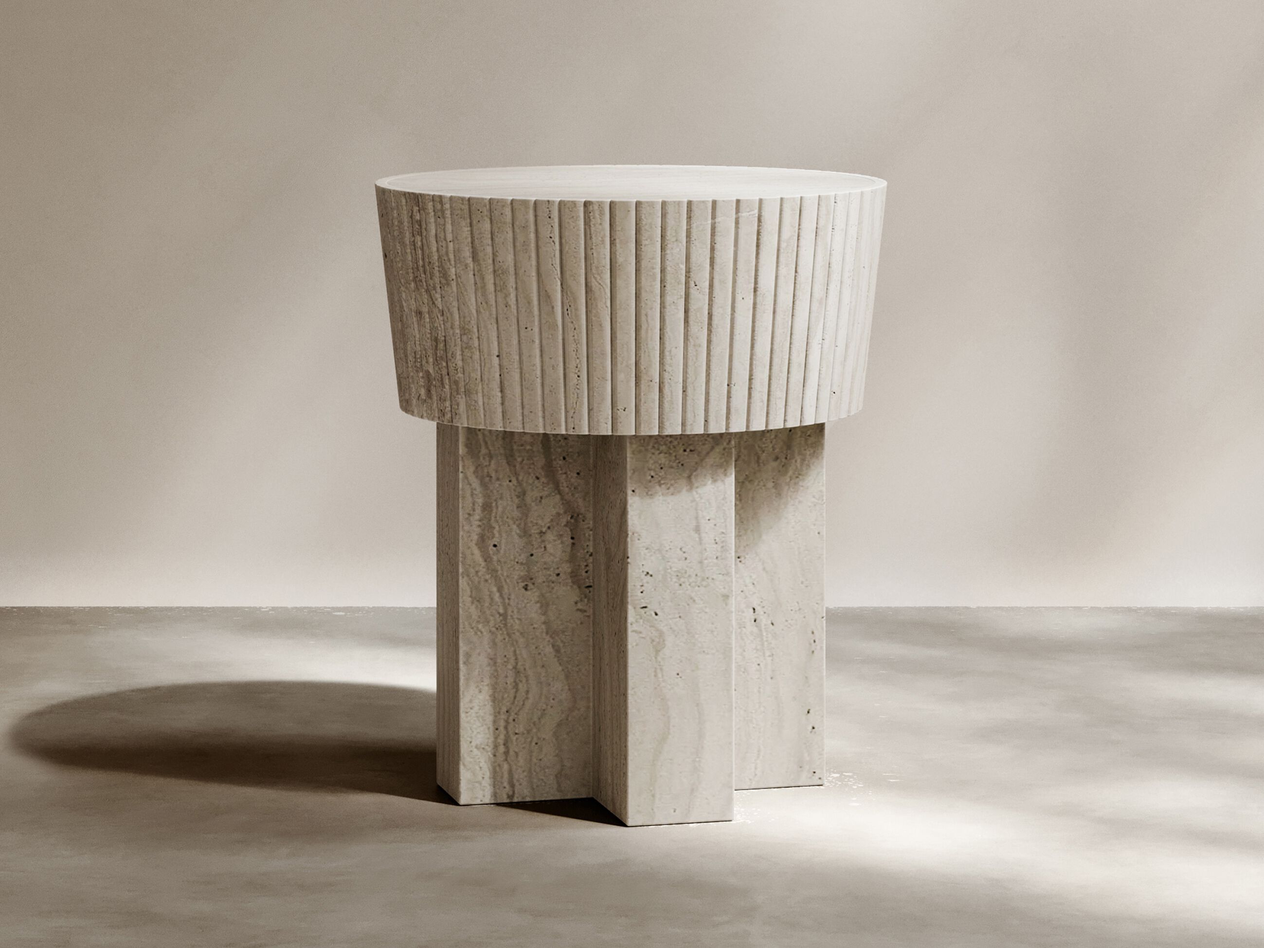 Guéridon круглый монолитный натуральный камень Paloma Editions TRADITION ARCH-00134864