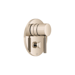 Смеситель однорычажный скрытого монтажа с переключателем - Шампанское (Золото 22 карата)