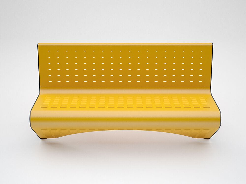 Стальная скамья со спинкой CITYSì SPACE ARCH-00140030 - Вид №1