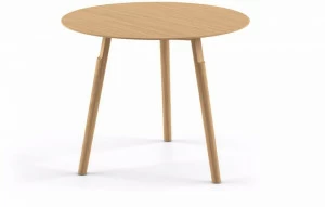 Alias Круглый журнальный столик из массива дерева Kayak