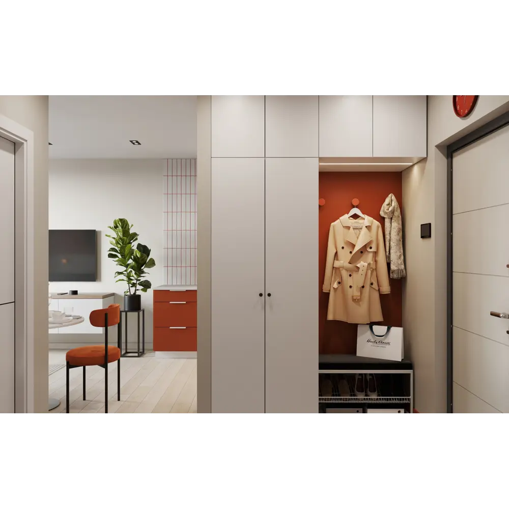 Дверь Лион 39.6x63.6x1.8 см ДСП цвет белый Santreyd STLM-2109578 - Вид №11