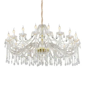 Подвесная люстра Omnilux Ladispoli OML-89003-20 прозрачная OMNILUX ДИЗАЙНЕРСКИЕ, LADISPOLI 220815 Прозрачный