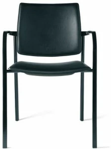 ENEA Штабелируемое кожаное кресло с подлокотниками Bio