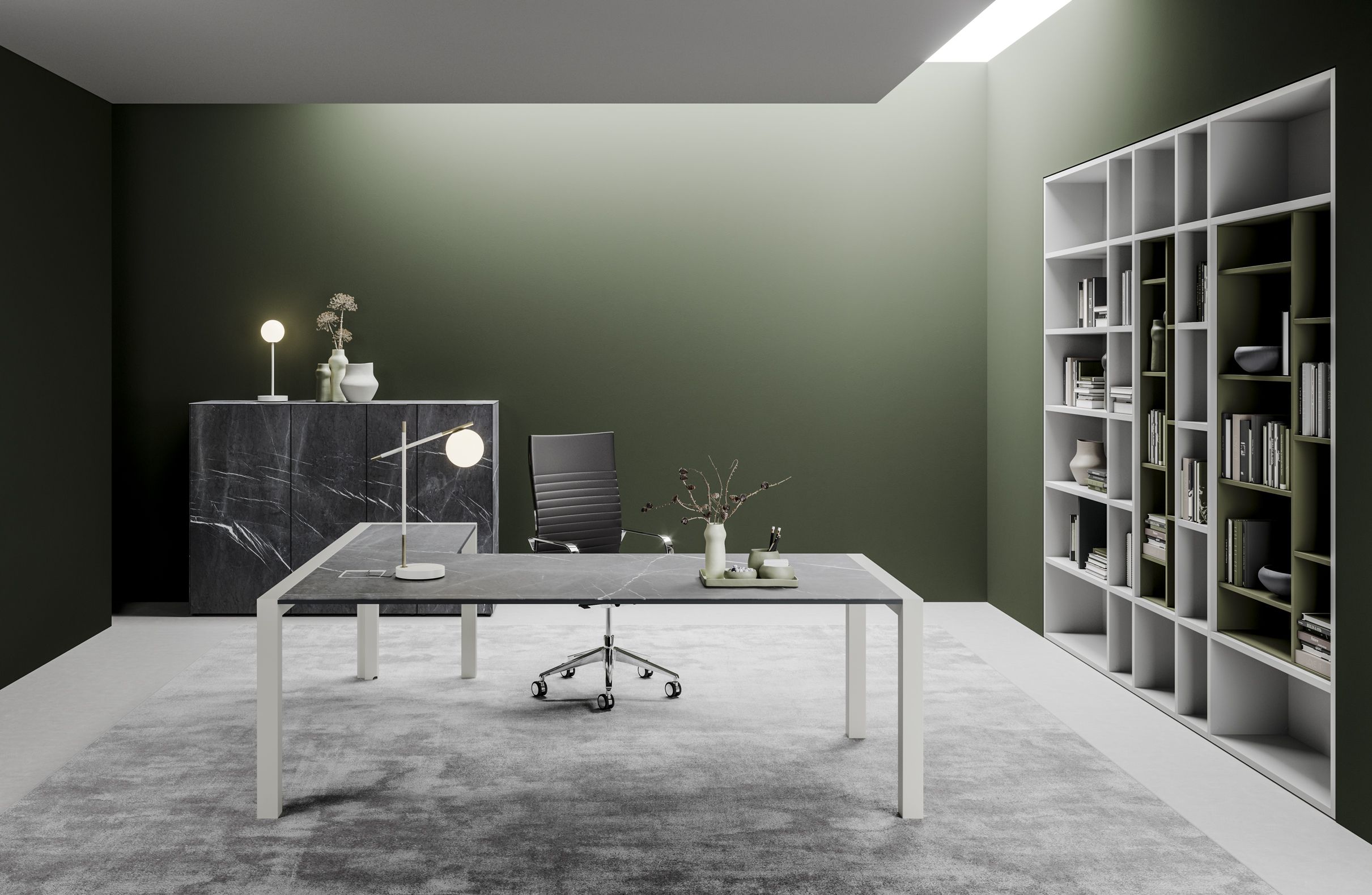 Угловой исполнительный стол PROF Extralight ARCH-00065652 - Вид №7