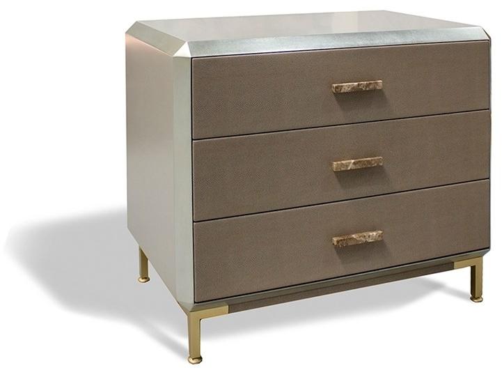 Jetclass Тумбочка прикроватная лакированная прямоугольная с ящиками Kendra Jkd107b  - Вид №1