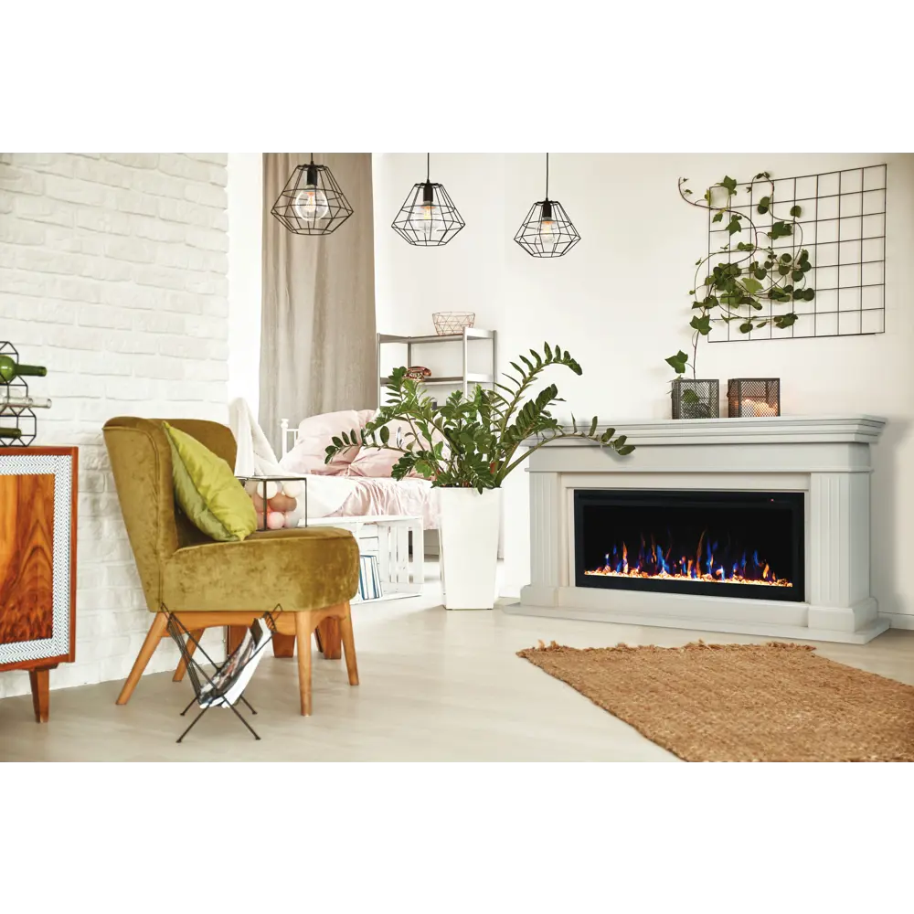 Обрамление Ontario 42 под очаг Saphir 42/Beverly 1000 белый дуб 84601280 STLM-2111460 REALFLAME  - Вид №4