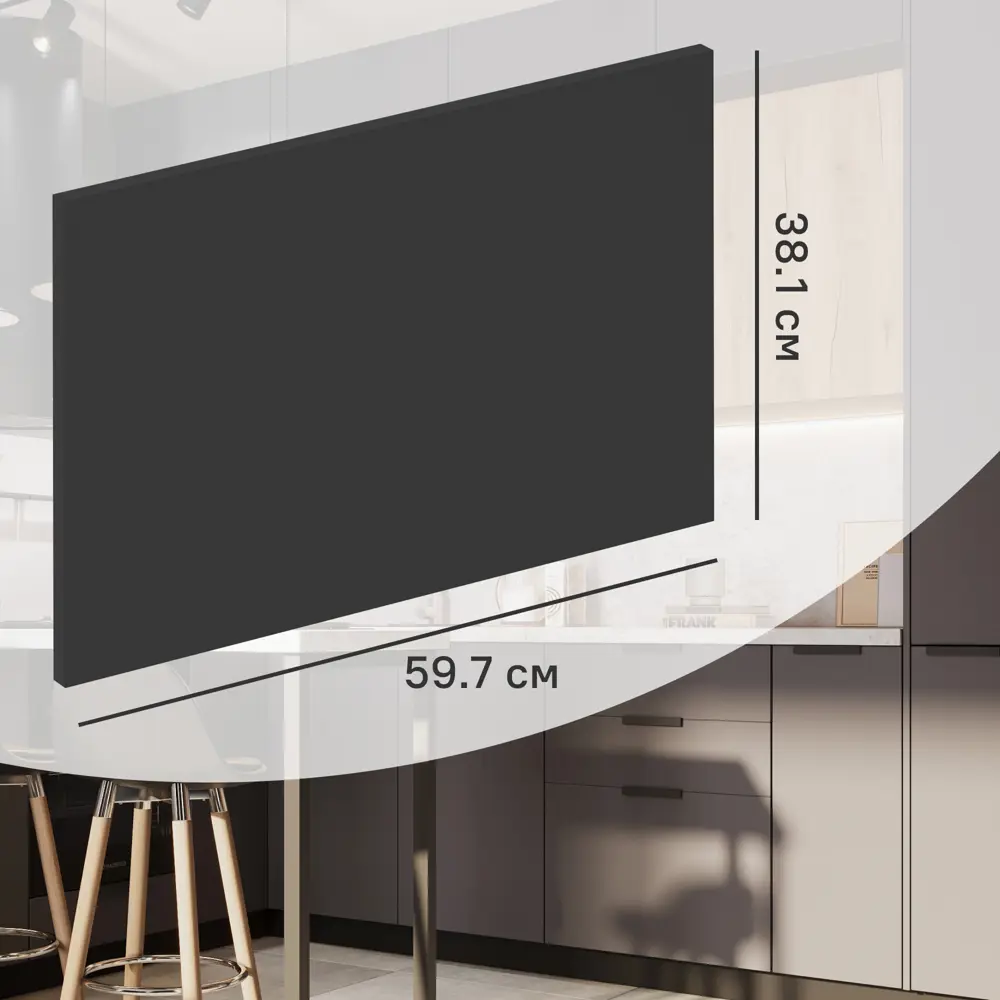 Фасад кухонного шкафа София 59.7x38.1 см KONSENSA ЛДСП цвет серый София Грей STLM-2085498