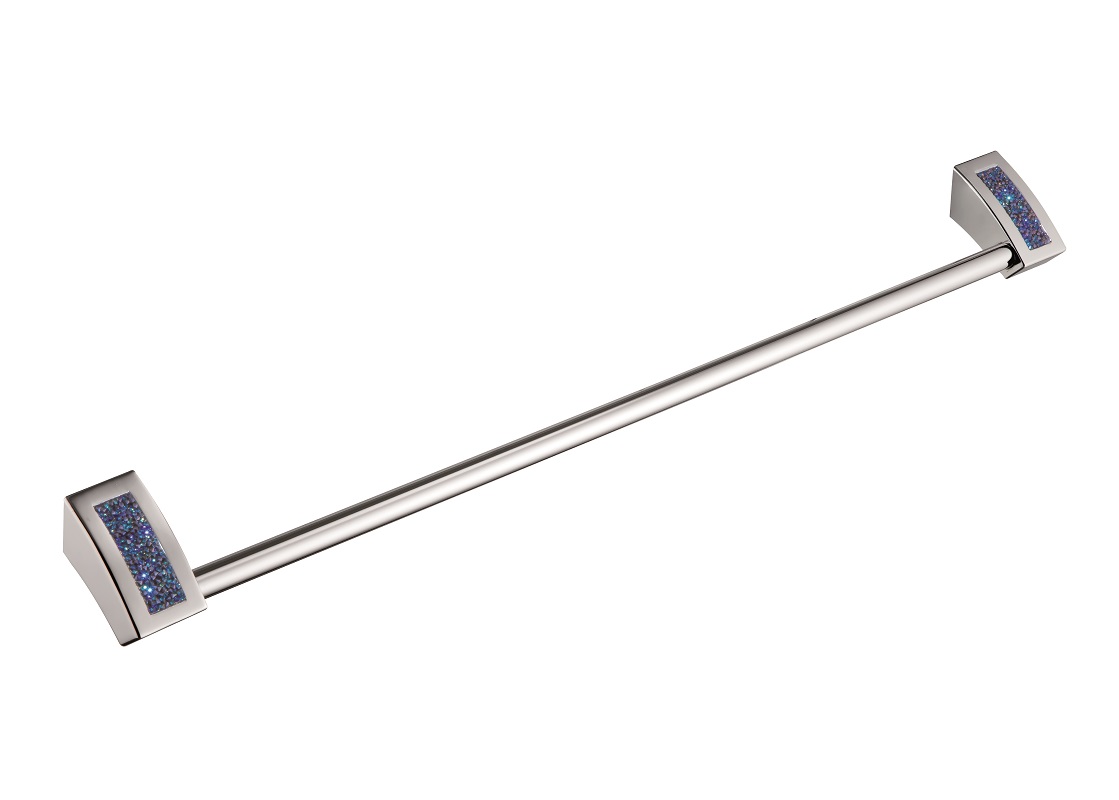 H9300/60BB Sanibano Estrella, полотенцедержатель, длина 60 см, цвет хром-кристаллы Swarovski bermudа blue