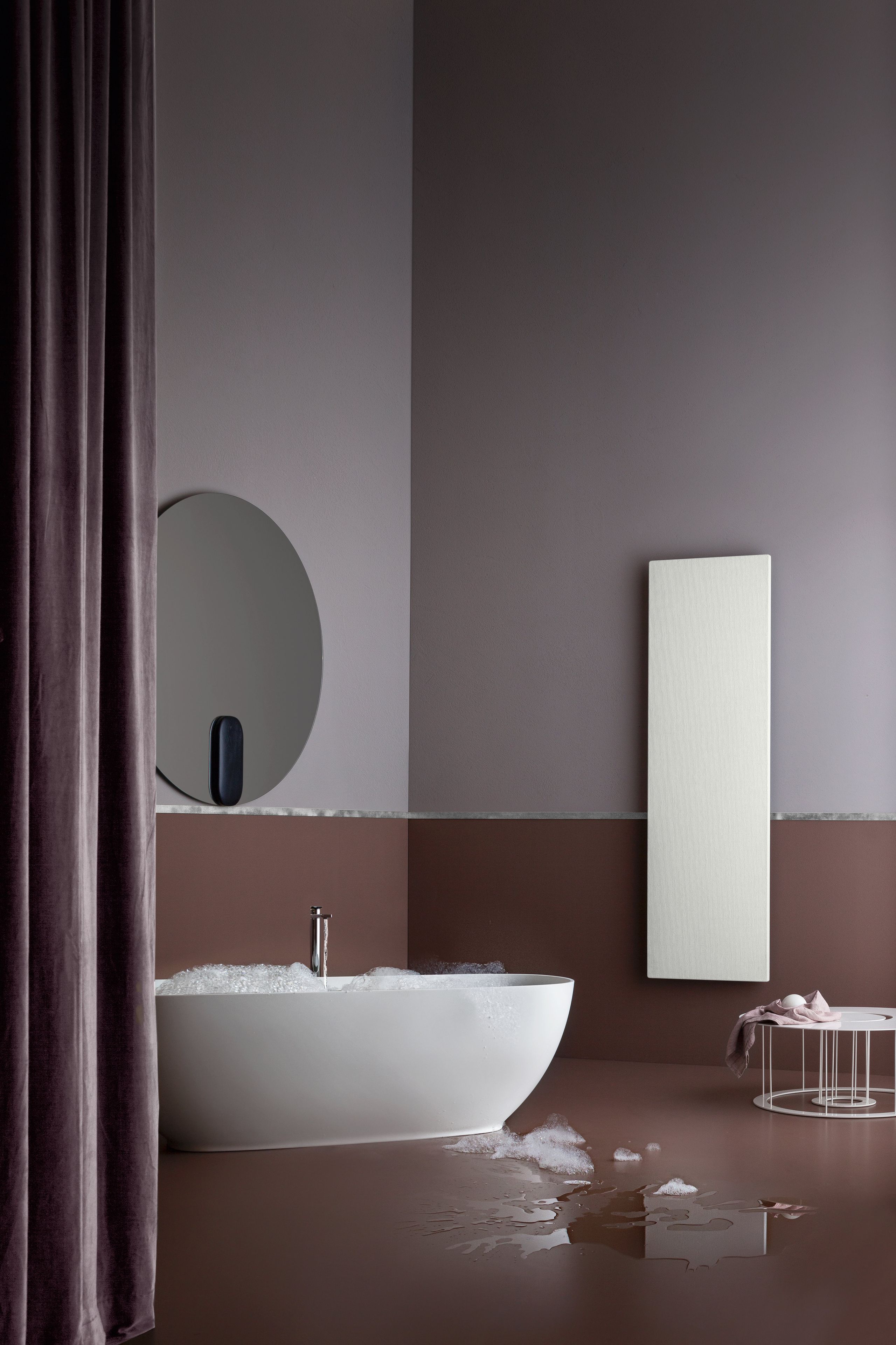 Мраморный порошок вертикальная панель полотенцесушитель ARBLU джут ARCH-00143987 - Вид №1