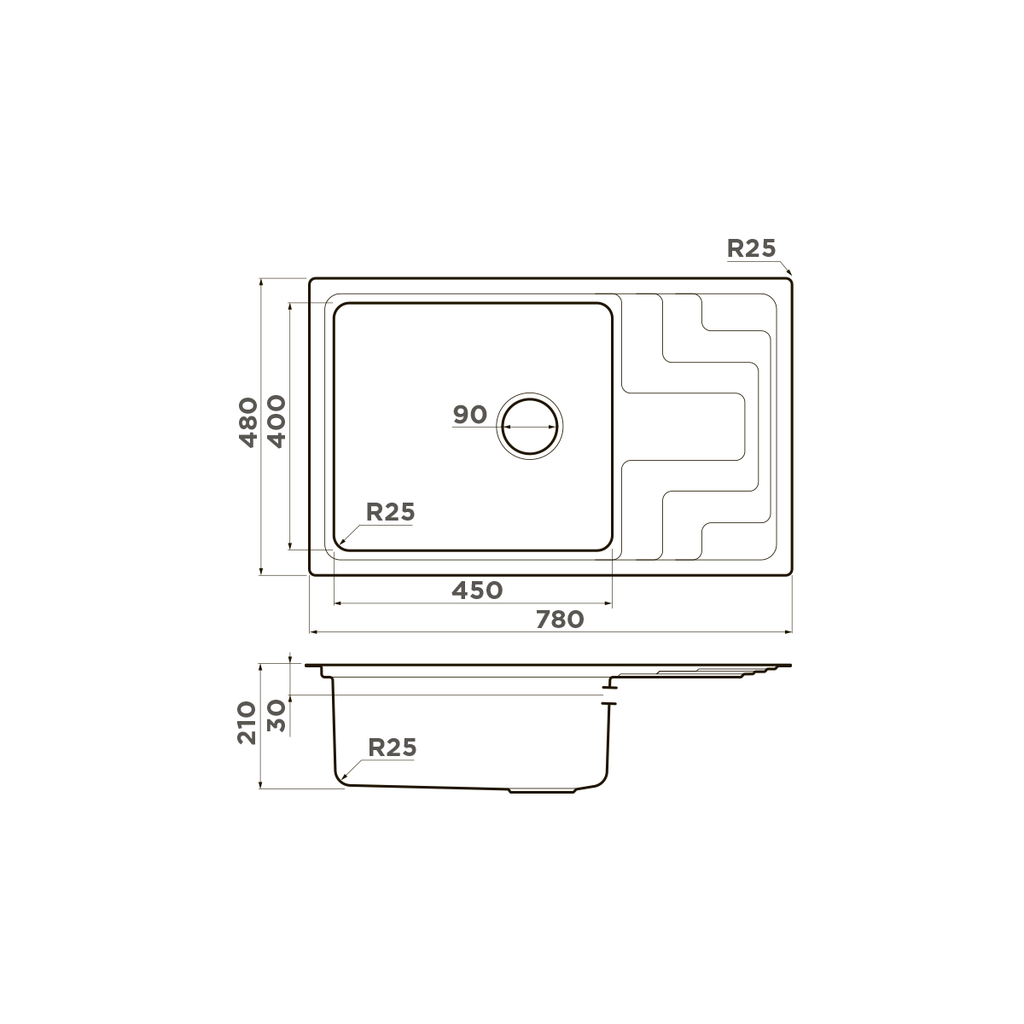 Кухонная мойка Mizu 78-LB IN OMOIKIRI 4973729 - Вид №4