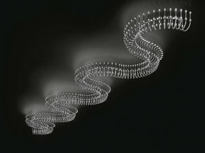 Masiero Светодиодный потолочный светильник из металла с кристаллами Programs