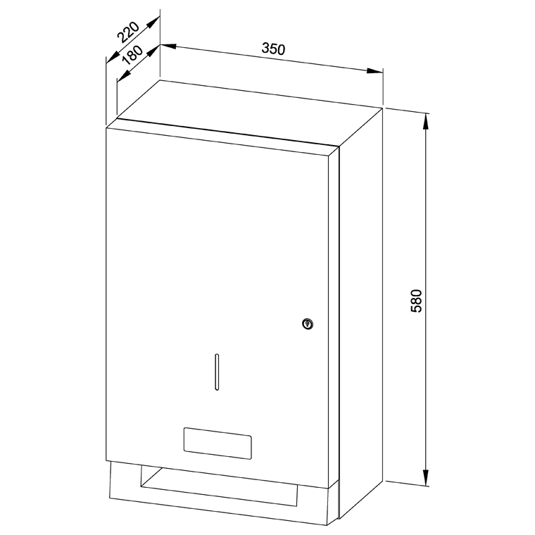 731471 Электронный диспенсер для бумажных рулонов с питанием от батареи WP1601 WAGNER_EWAR A-LINE Wagner Ewar  - Вид №1