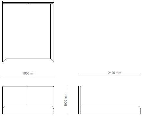 PRADDY Двуспальная кровать с обивкой из бархата Dorsey Ml009 - Вид №2