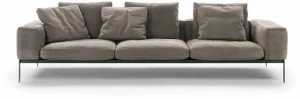 Flexform 3-х местный тканевый диван со съемным чехлом Lifesteel