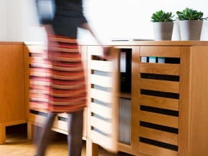 sixay furniture Комод деревянный с распашными дверцами Solid