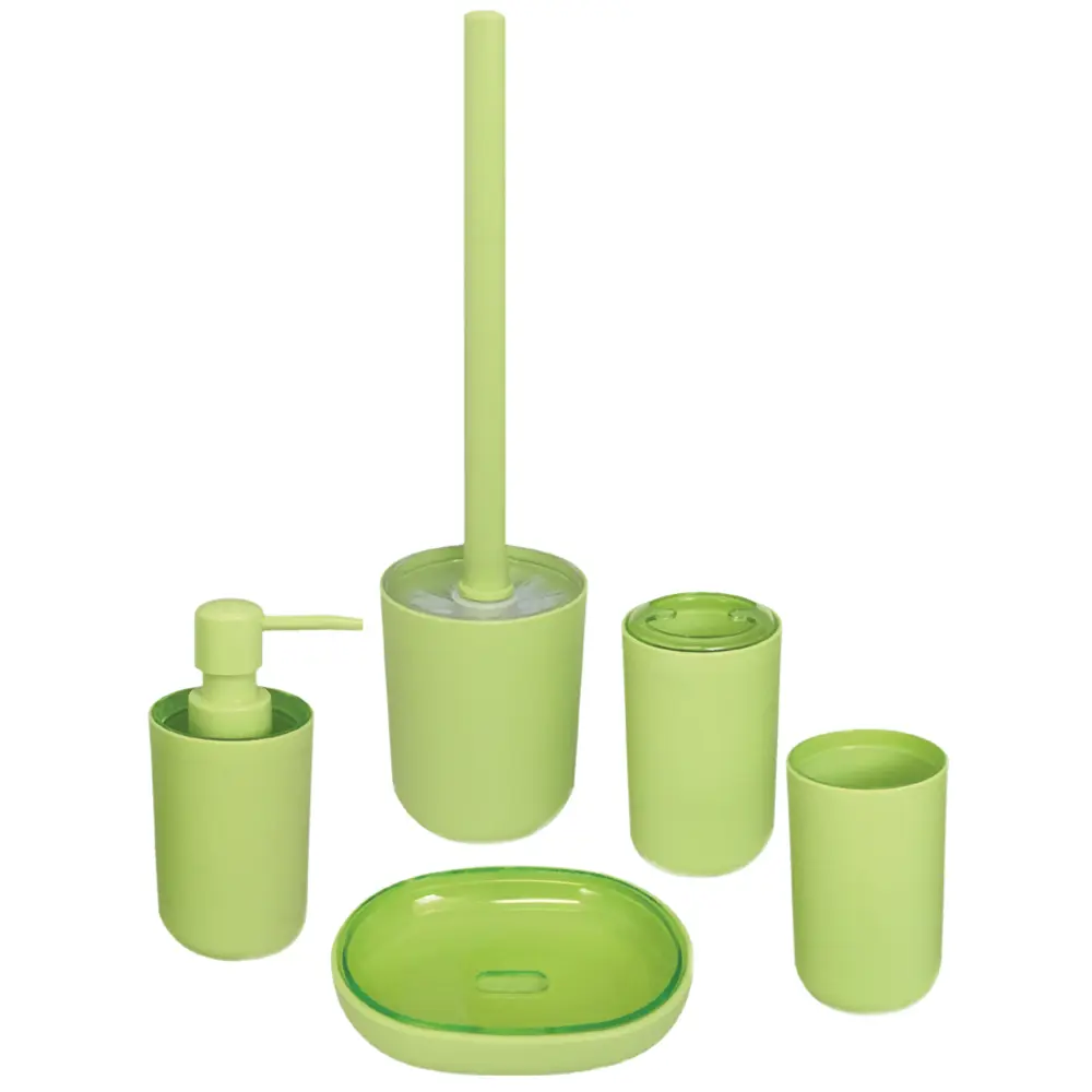 Стакан для зубных щёток настольный Vidage «Parma» пластик цвет зелёный STLM-2060387 - Вид №1