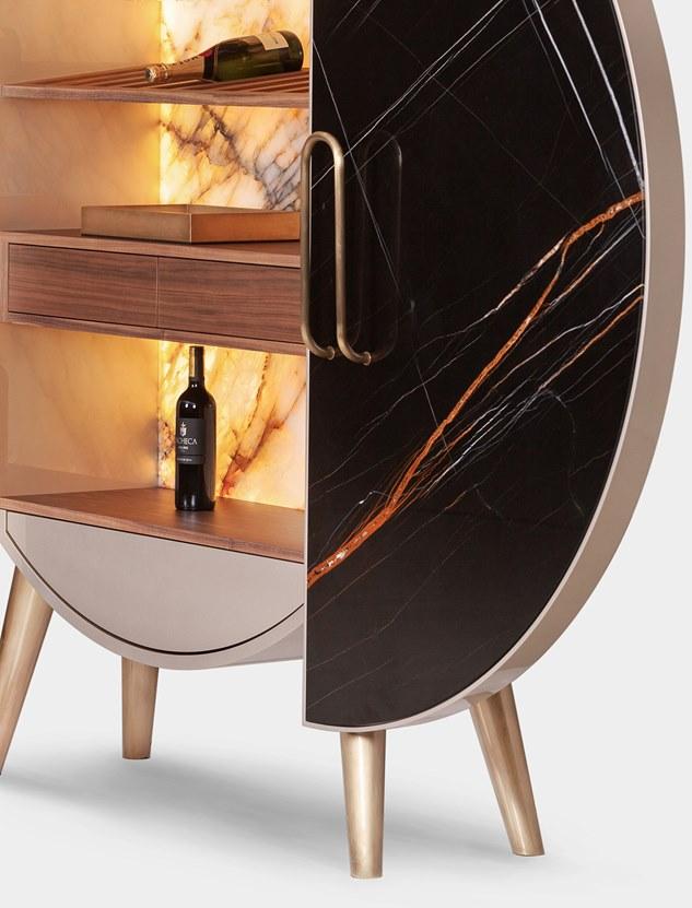 Greenapple Барная стойка из мрамора со встроенной подсветкой Perfect raw G703150  - Вид №4