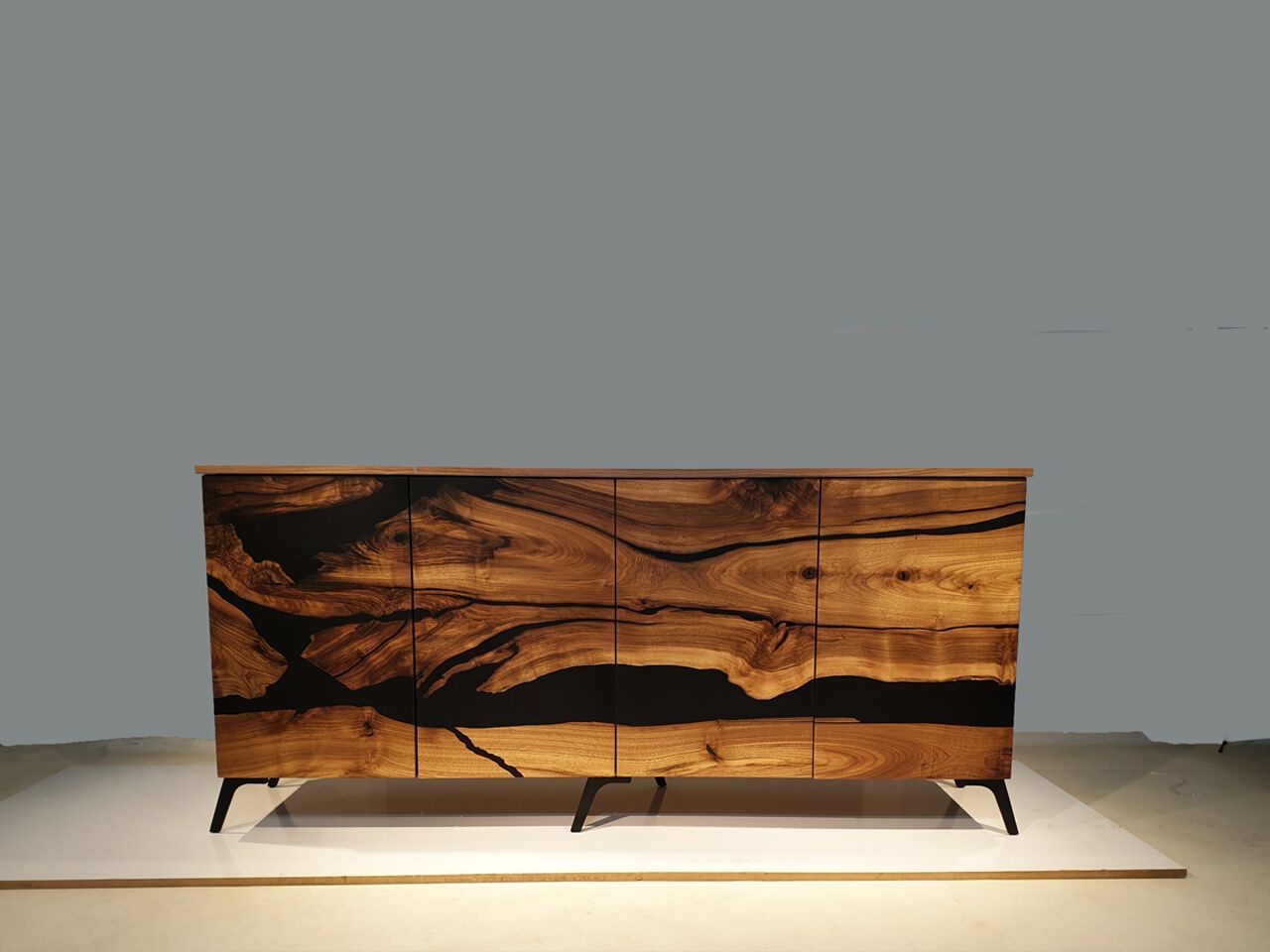 Шкаф из орехового дерева и смолы с распашными дверями Legnor LEG2408746 / LEG2408755 / LEG2408753 ARCH-00026945 - Вид №2