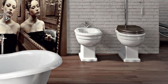 WINVAPB Приставной унитаз напольный Белый Ceramica Cielo WINDSOR Италия - Вид №1