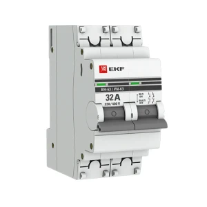 Выключатель нагрузки EKF ВН-63 2P 32 А 84405743 STLM-2107015