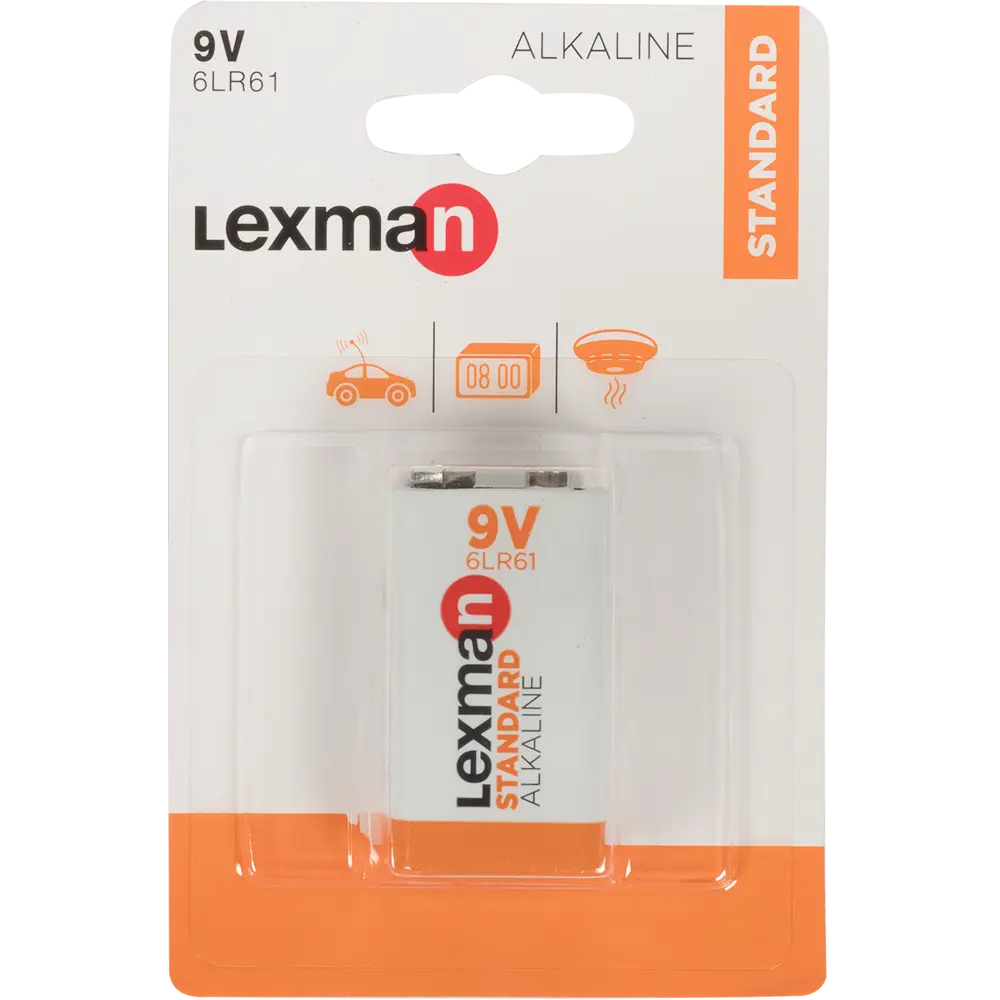 Батарейка алкалиновая Lexman 6LR61 STLM-2077316