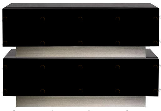 Reflex Тумбочка прикроватная лакированная прямоугольная с ящиками Luce sun-id-1396072