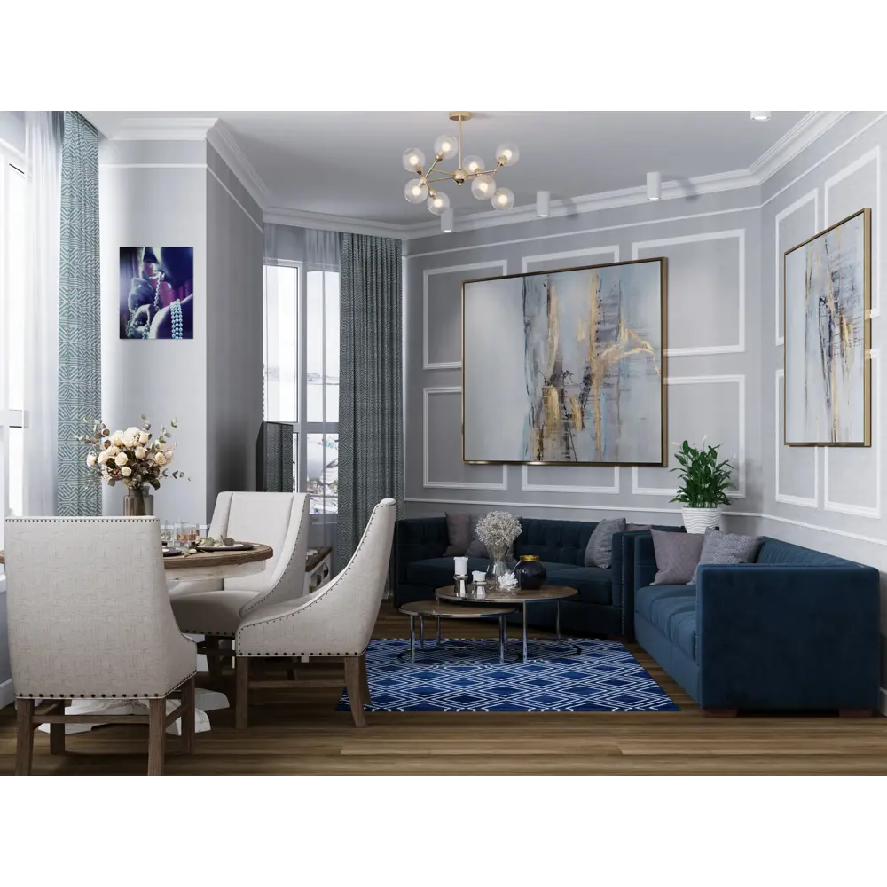 Молдинг настенный полистирол С19/40 белый 15х38x2000 мм Santreyd STLM-2132527 - Вид №5