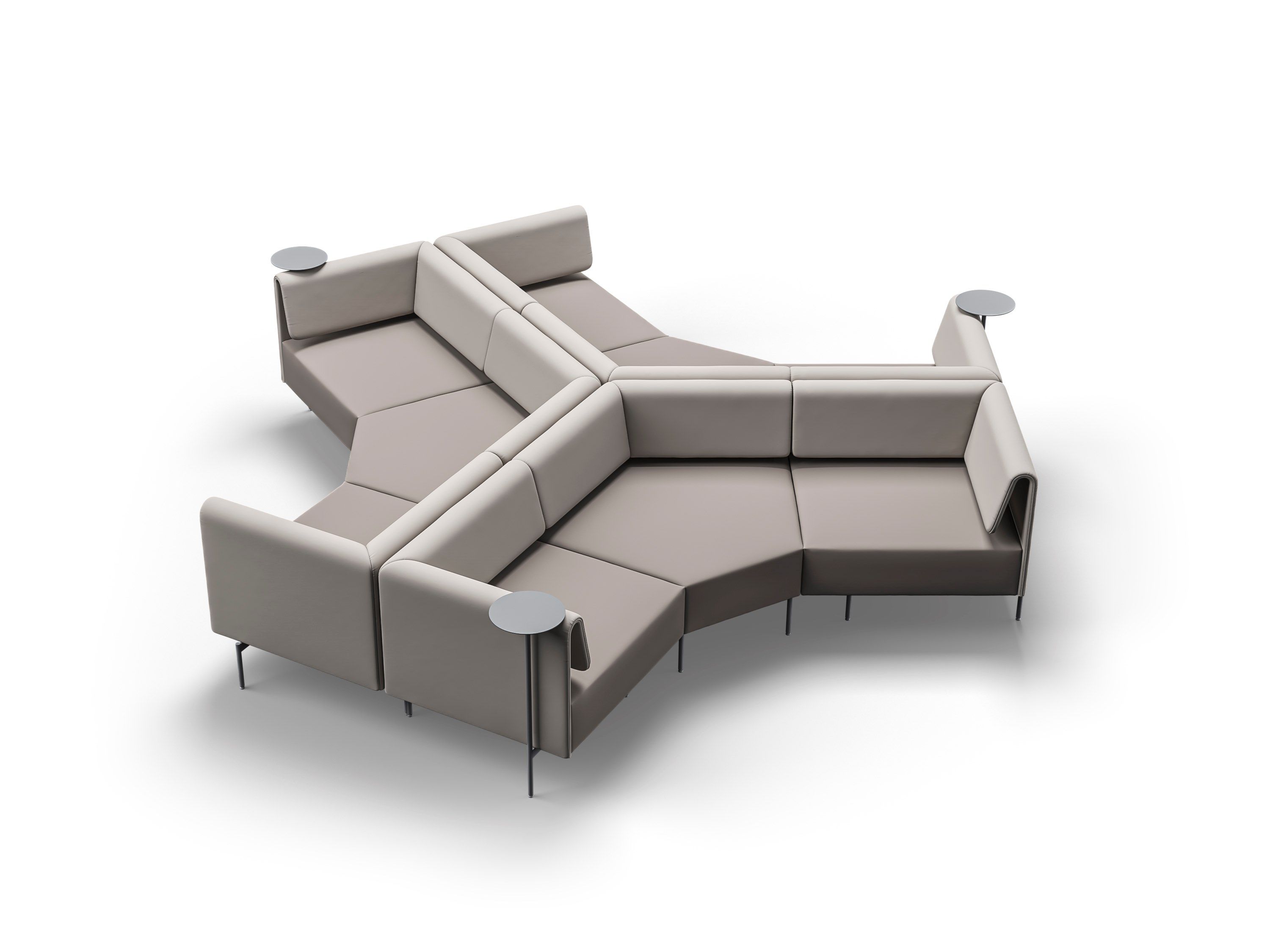 Кожаный модульный диван Kastel Клинт ARCH-00100663 - Вид №4