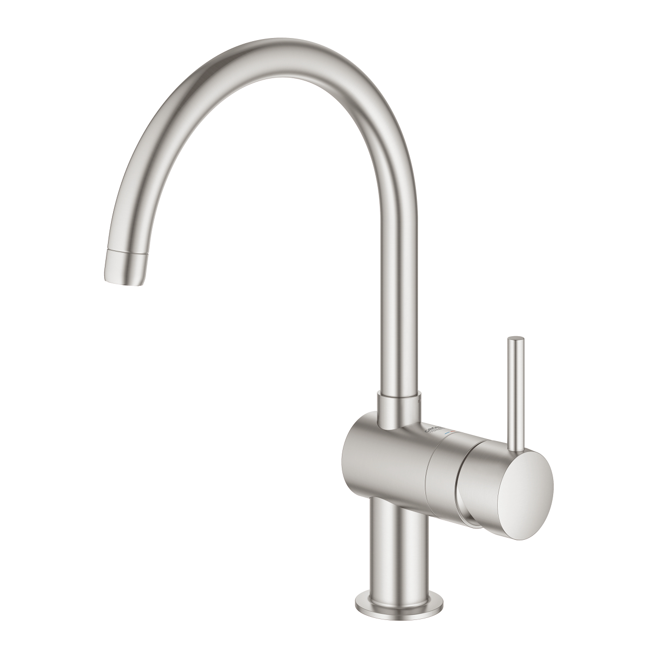 Смеситель для кухни GROHE Minta с C-изливом, суперсталь (32917DC0) - Вид №1